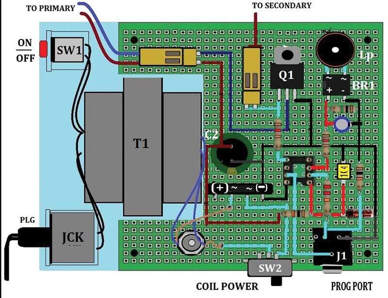 schematic diagram of tesla coil
