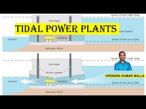 schematic diagram of tidal power plant
