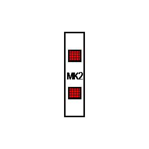 schematic diagram symbol for red signal light