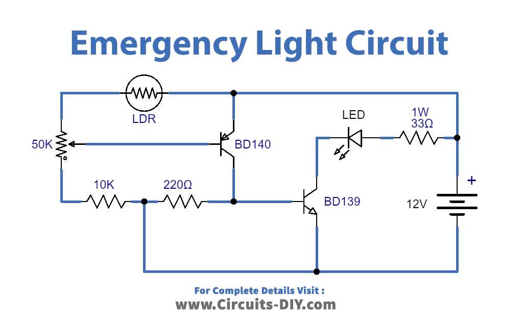 schematic emergency lighting wiring diagram