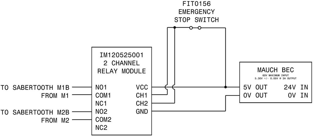 schematic emergency stop button wiring diagram