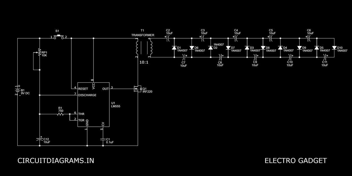 schematic flashlight taser wiring diagram