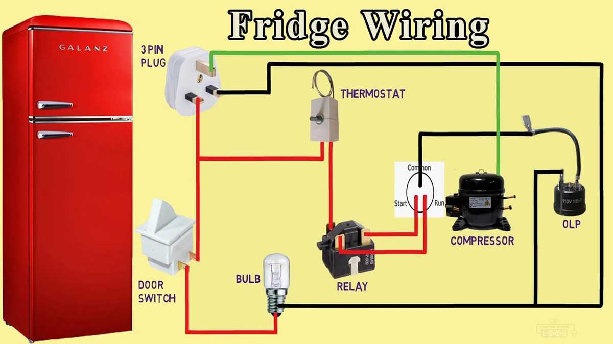 schematic wiring diagram of a refrigerator