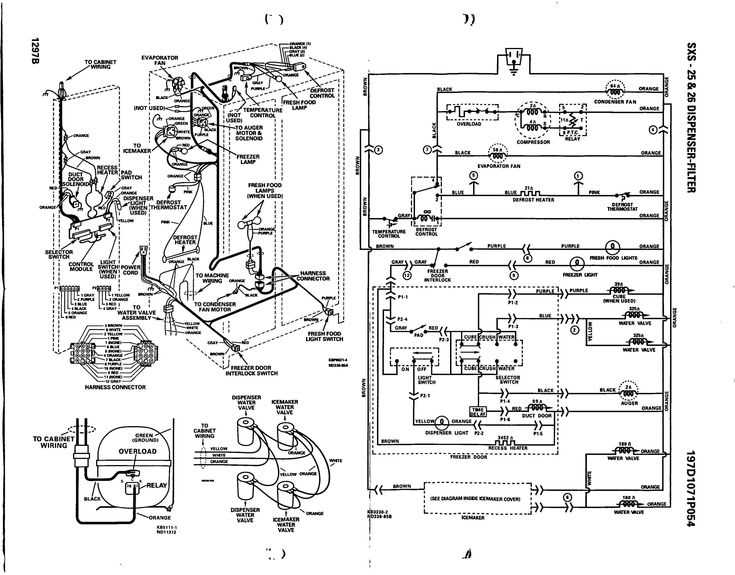 schematic wiring diagram of a refrigerator