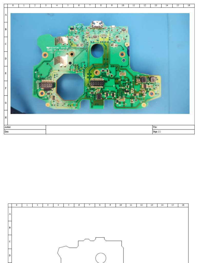schematic xbox one controller circuit board diagram