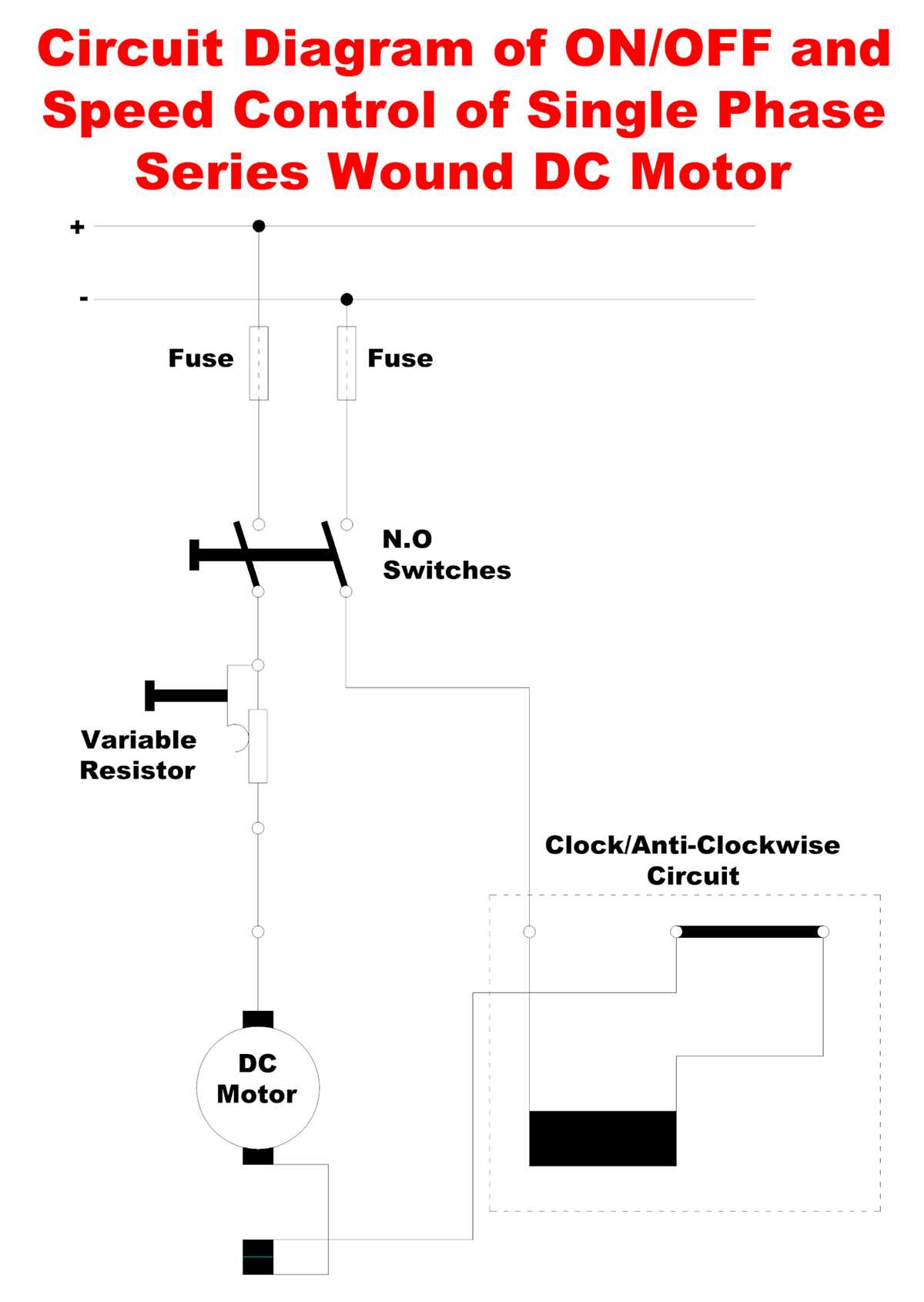series wound dc motor circuit diagram series wound dc motor circuit diagram