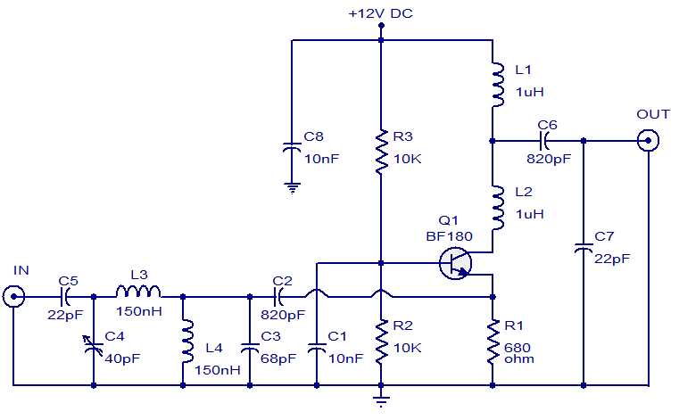 signal booster circuit diagram