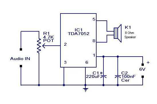 simple amplifier schematic diagram