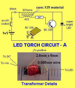 simple circuit diagram of a torch