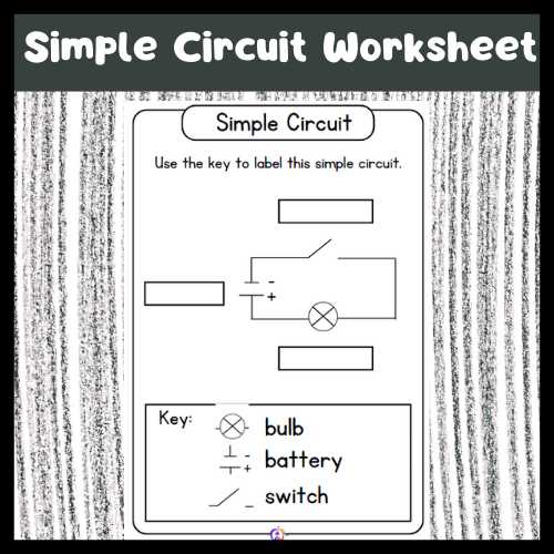 simple circuit diagram worksheet