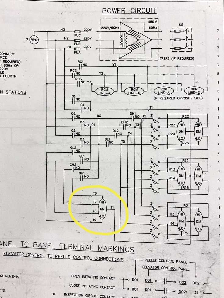 simple elevator control elevator circuit diagram