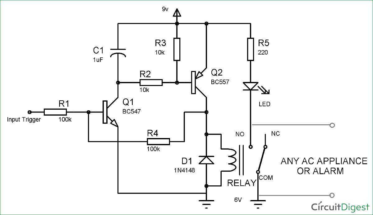 simple latching circuit diagram