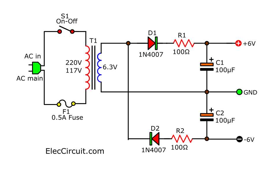 simple power circuit diagram
