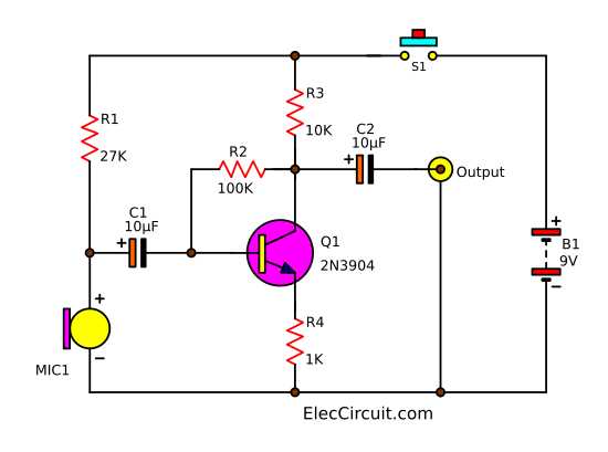 simple schematic circuit diagram
