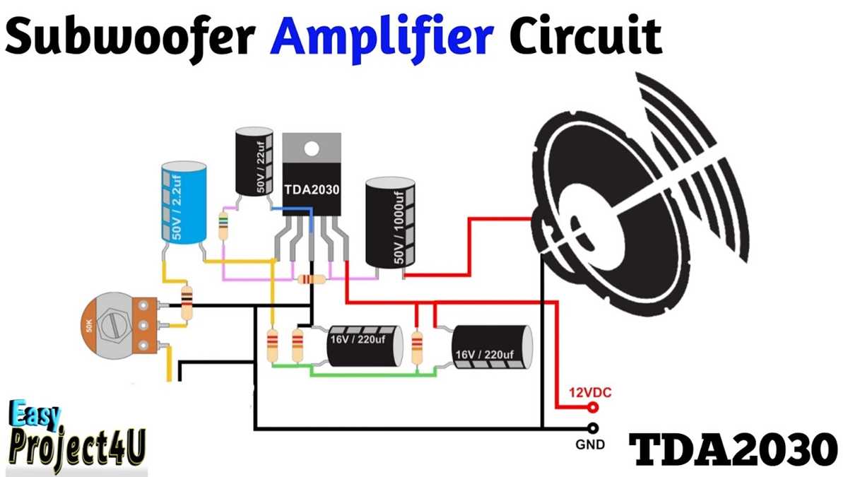 simple subwoofer circuit diagram simple subwoofer circuit diagram