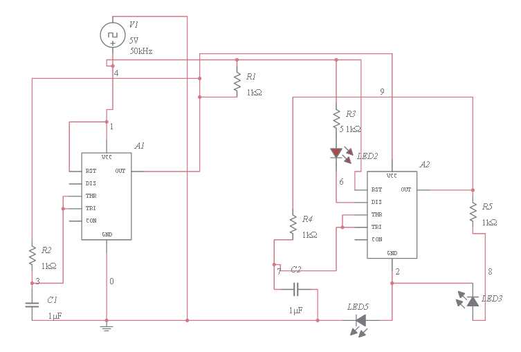 simple traffic light circuit diagram