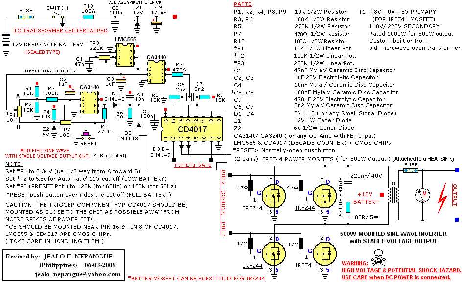 sine wave inverter circuit diagram sine wave inverter circuit diagram