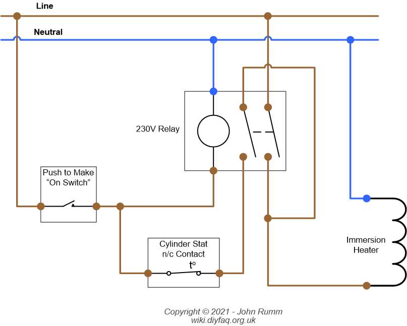 single element water heater wiring diagram