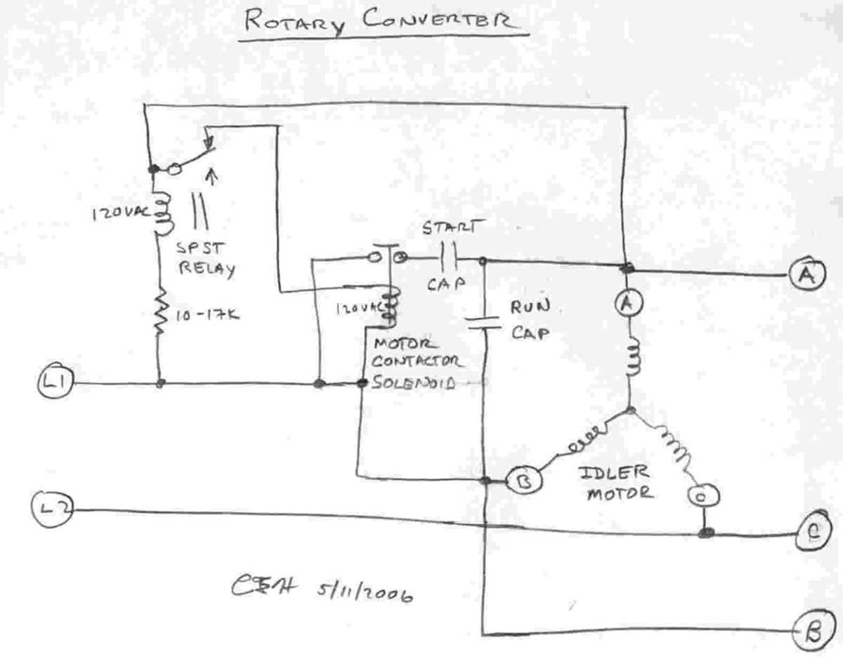 single phase to three phase converter circuit diagram