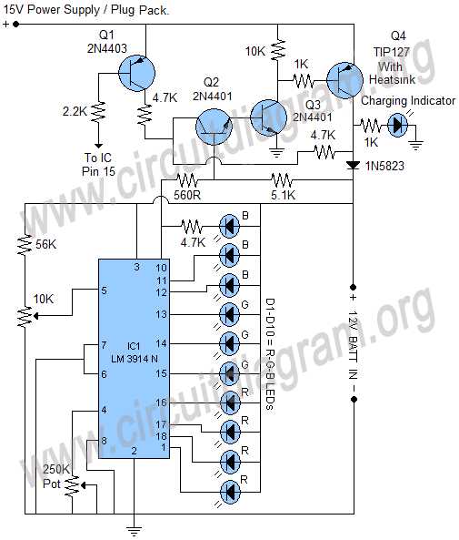 smart battery charger circuit diagram
