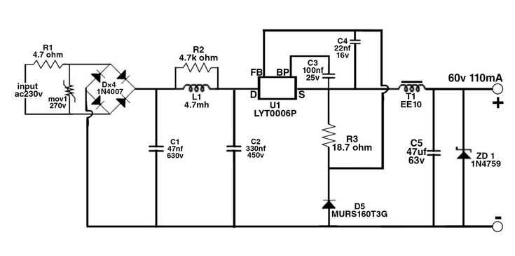 smart led bulb circuit diagram
