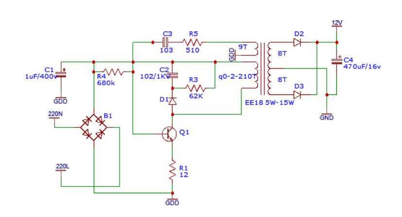 smps schematic circuit diagram