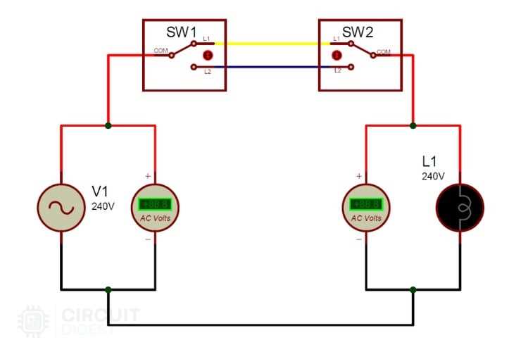 series circuit diagram with switch