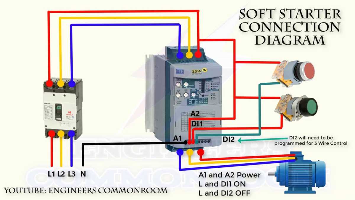 soft starter wiring diagram