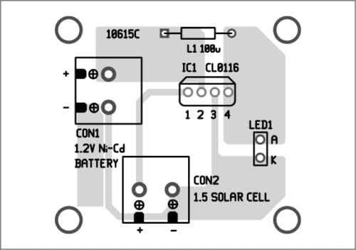 solar garden lights circuit diagram