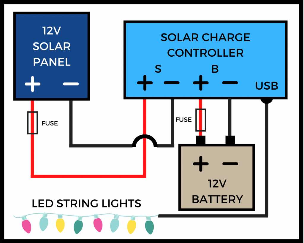 solar led light circuit diagram