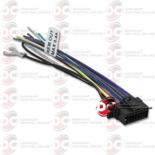 sony stereo wiring harness diagram