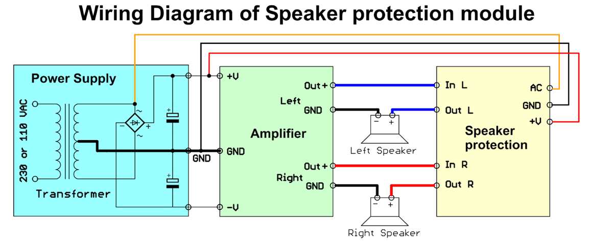 speaker protector schematic diagram