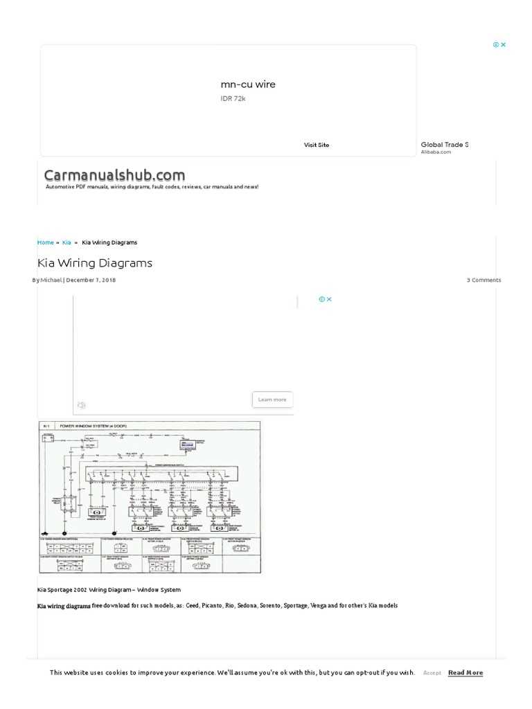 sportage kia wiring diagrams schematics
