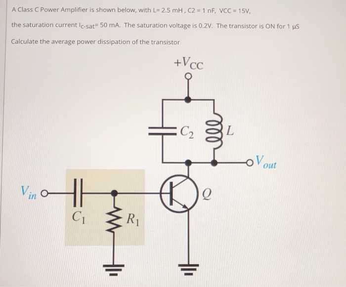 class c amplifier schematic diagram