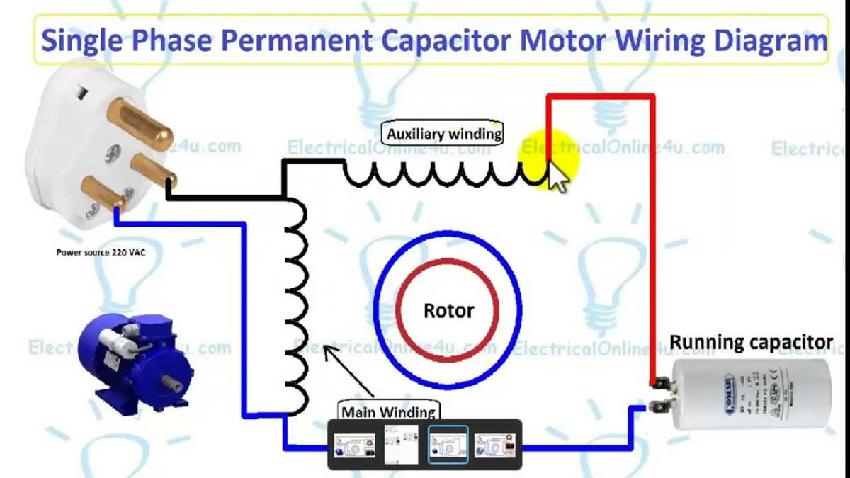 starter capacitor wiring diagram
