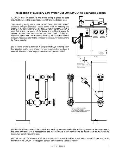 steam boiler low water cutoff wiring diagram