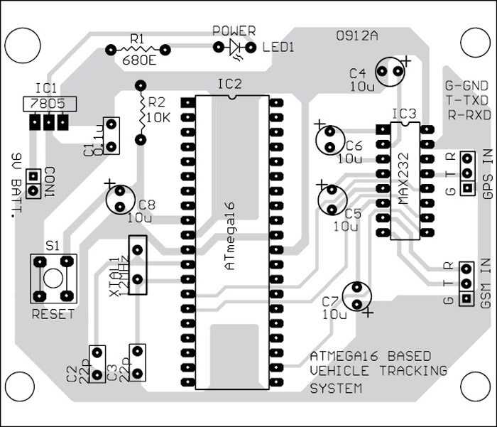 vehicle tracking system circuit diagram