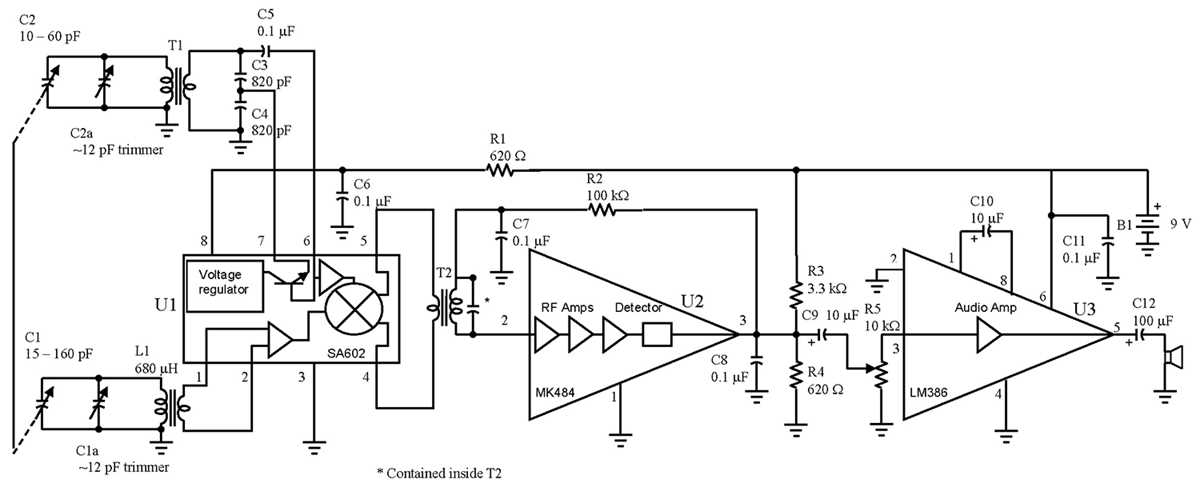 superheterodyne am receiver circuit diagram