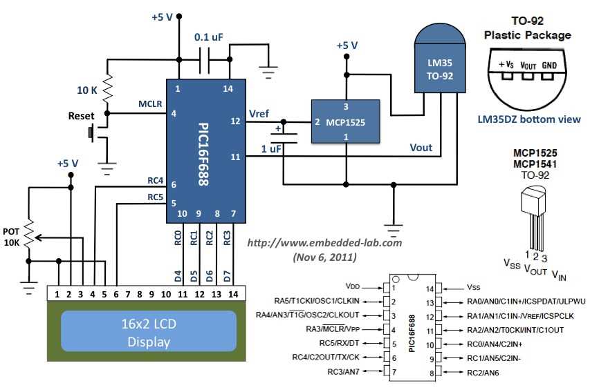 lm35 schematic diagram