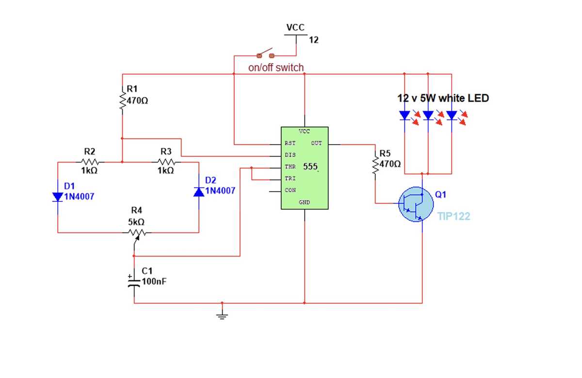 table lamp circuit diagram
