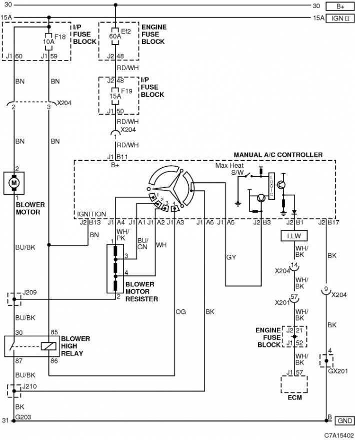 air conditioner fan wiring diagram