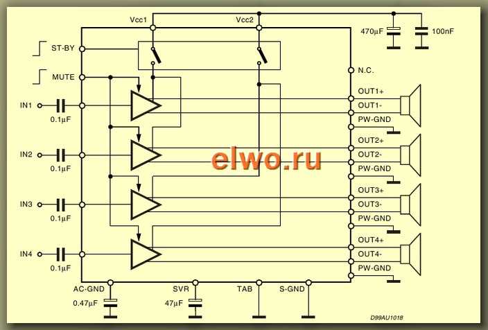 tda 7388 ic circuit diagram tda 7388 ic circuit diagram