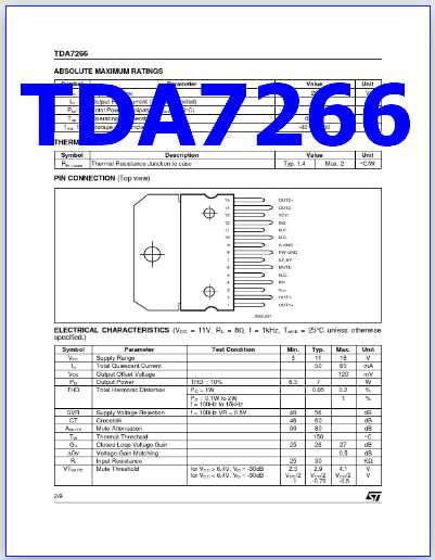 tda7266 circuit diagram tda7266 circuit diagram