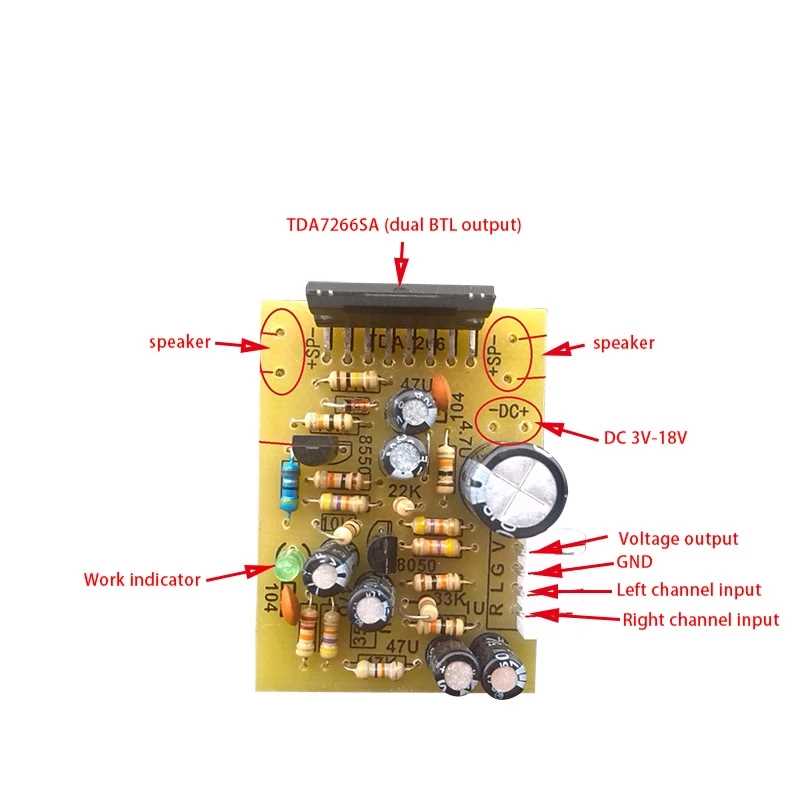 tda7266sa circuit diagram