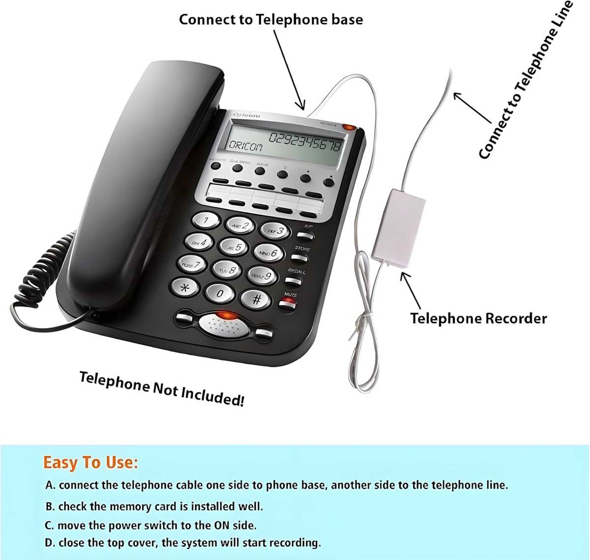 telephone recorder schematic diagram