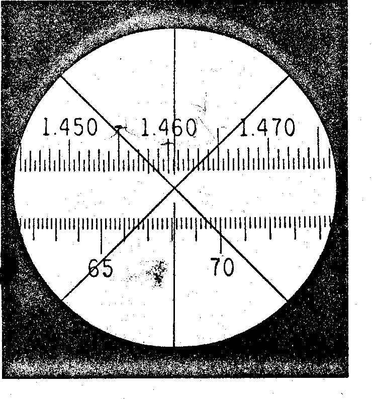 a schematic diagram of a typical refractometer
