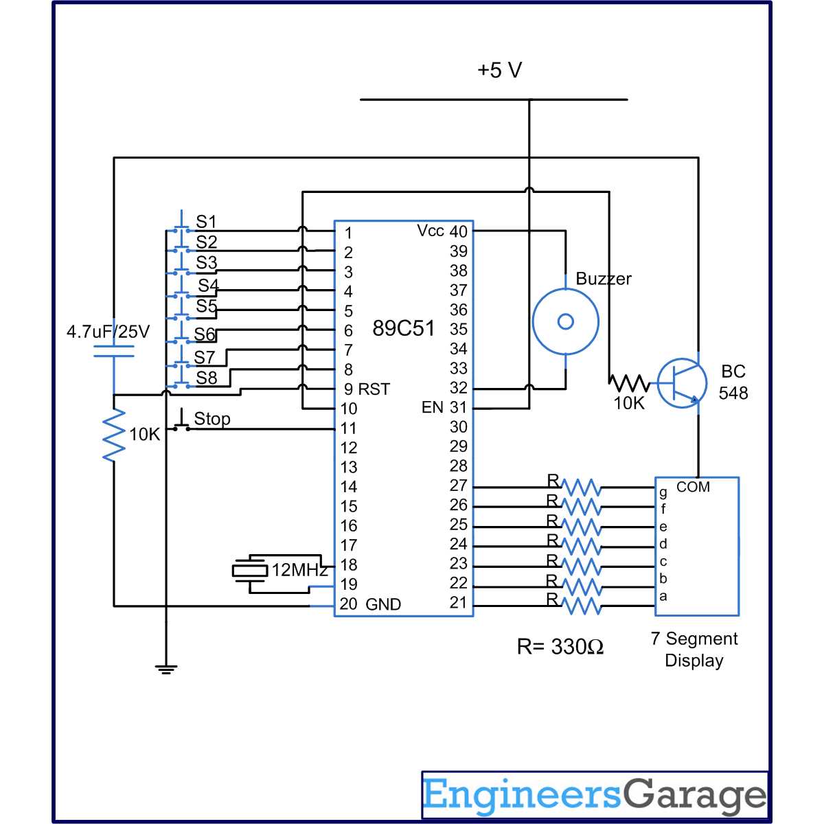 game show buzzer circuit diagram