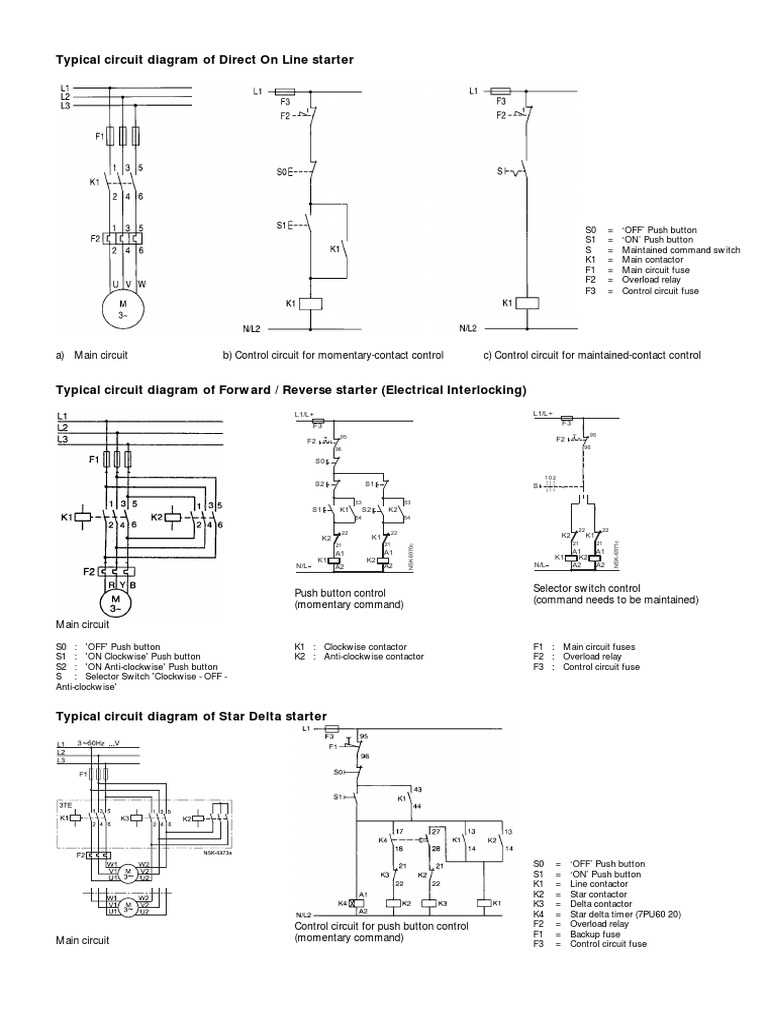 three phase circuit breaker diagram