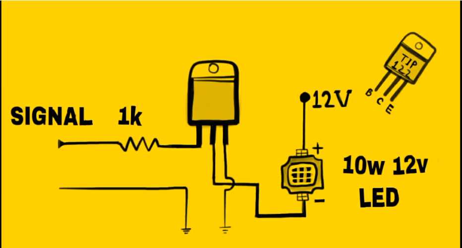 tip122 transistor circuit diagram