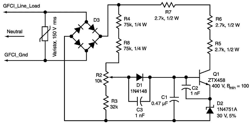 ground fault circuit interrupter schematic diagram ground fault circuit interrupter schematic diagram
